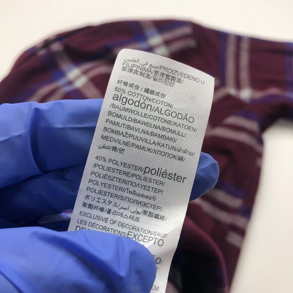 Under Armour ColdGear Small Red Light Flannel Button LS Multicolor Plaid Shirt - Picture 10 of 11